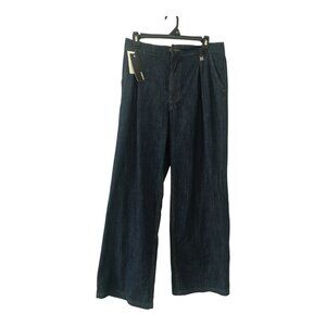 Mexx Wide Leg Dark Blue Denim Jeans M